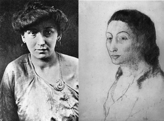 Retrato de Fernande Olivier - Biografia de Pablo Picasso