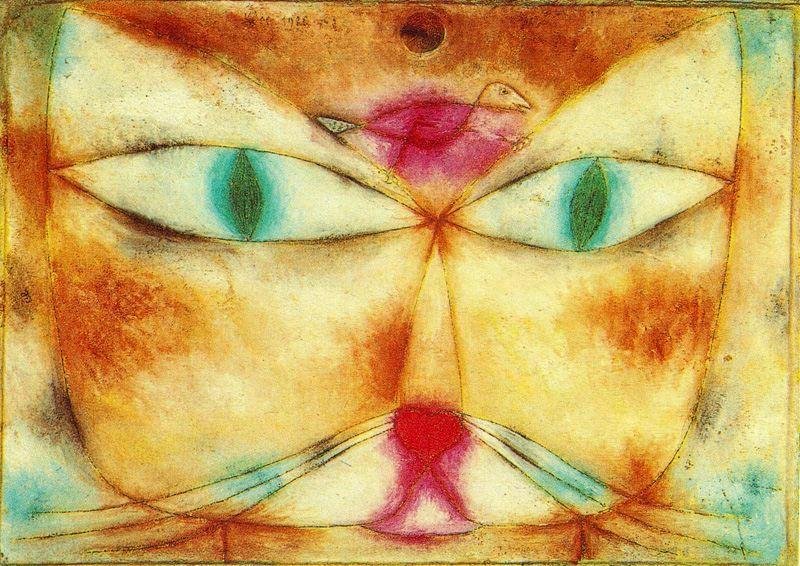 Gato e Pássaro - Paul Klee