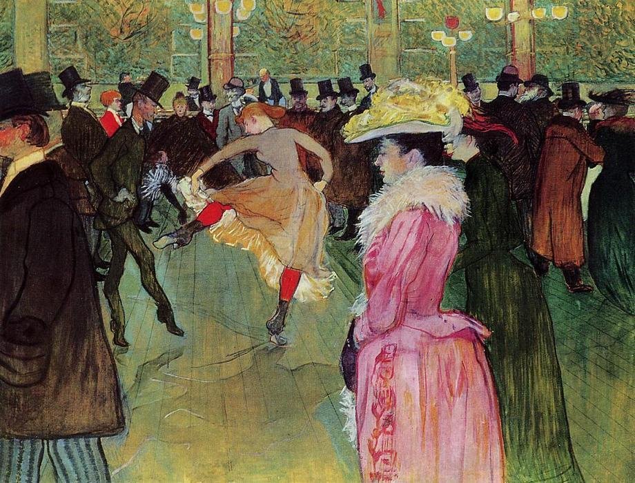 A Dança no Moulin Rouge, de Toulose-Lautrec