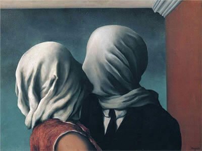 Os Amantes II. René Magritte. 1928 - Óleo sobre tela (54 cm x 73 cm