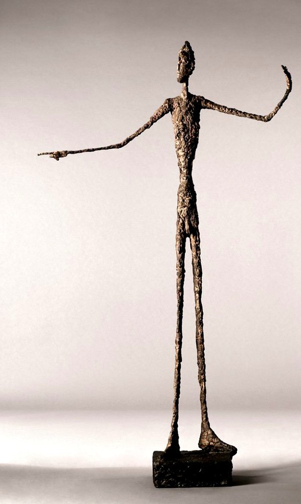 O Homem que Aponta. Alberto Giacometti. 1947 - Coleção particular