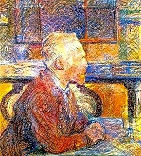 Retrato de Vincent van Gogh por Toulouse-Lautrec