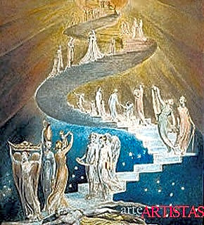 La Escalera de Jacob, de William Blake
