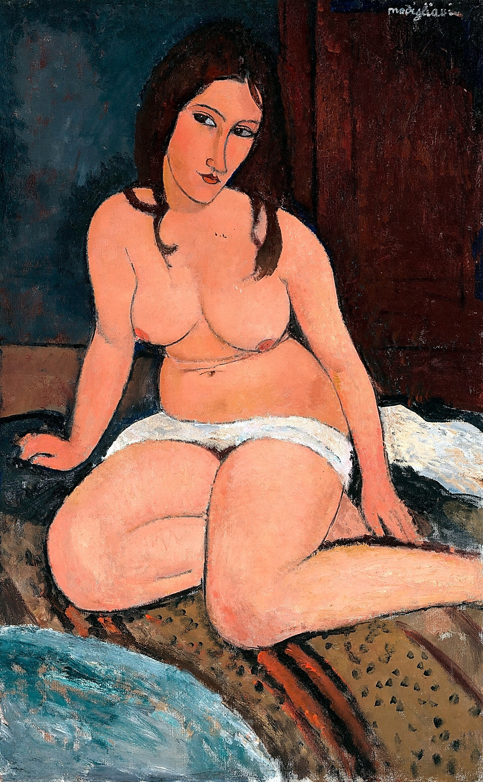 Pintura a óleo retratando Amedeo Modigliani em meio a paisagens italianas e parisienses, com tons pastéis e cores suaves.