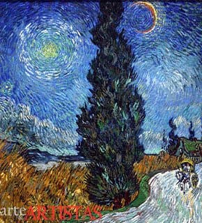 Route aux Cypres et à la Étoile, de Vincent van Gogh