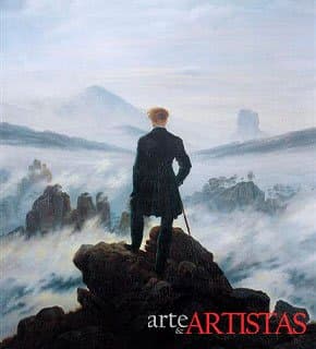 Le Voyageur dans le Brouillard - peinture de Caspar David Friedrich