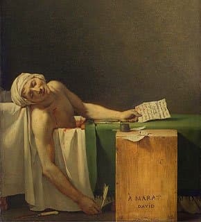 La Mort de Marat - Chef-d'œuvre de Jacques-Louis David