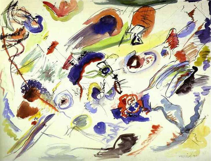 Wassily Kandinsky - Primeira Aquarela Abstrata