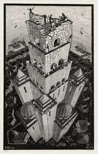 Torre de Babel. 1928 - Maurits Cornelis Escher