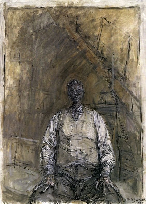 Retrato de David Thompson. Alberto Giacometti. 1957