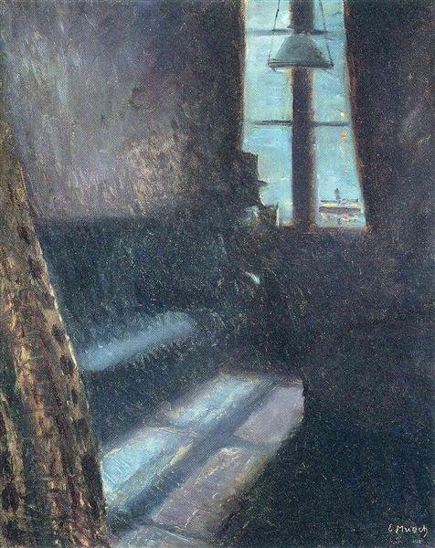 Noite em Saint Cloud. 1890 - Óleo sobre Tela (64,5 x 54 cm) - Localização: National Gallery, Oslo (Noruega)
