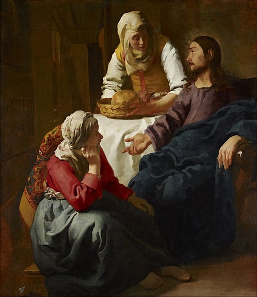 Johannes Vermeer - Cristo na casa de Marta e Maria