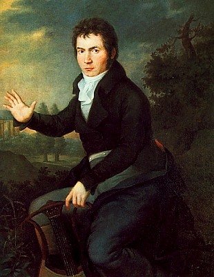 Retrato de Beethoven por Willibrord Joseph Mähler. 1804